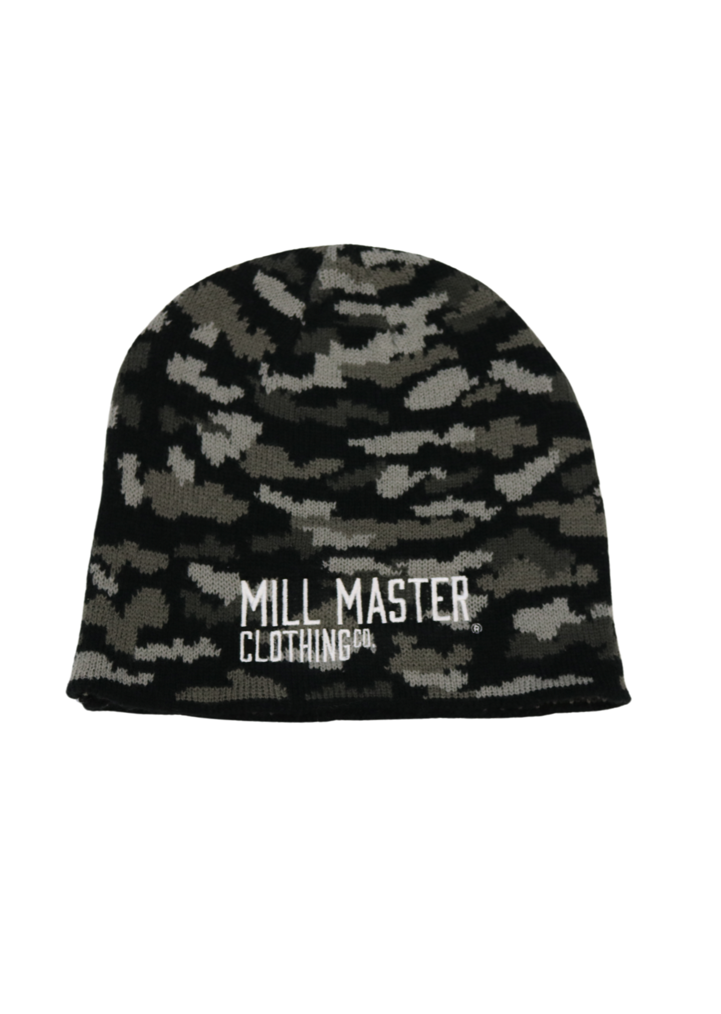 Black Camo Skull Cap
