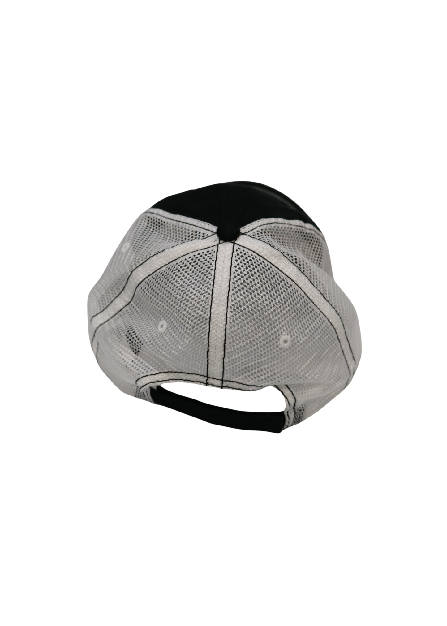 Black Dad Hat - White Mesh