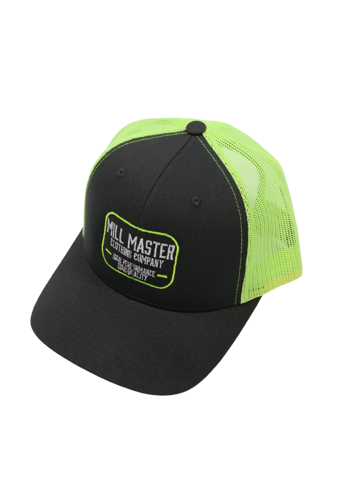 Dark Grey Snapback - Neon Mesh